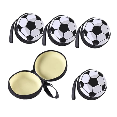 Kisangel 5stücke Fußballtasche Aus Kleine Fußball-geldbörse Münzbörse Mit Schlüsselanhänger Zum Aufbewahren Von Snacks Und Kleinen Gegenständen Tragbar Für Sport Und Outdoor-aktivitäten von Kisangel