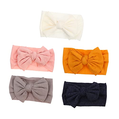 Kisangel 5st Stirnband Handgefertigte Haarbänder Bowknot-haarschleife Festliche Kopfbedeckungen Frauen Bowknot Kopfschmuck Baby-hijab Geschenk Stoff Baotou Europäisch Und Amerikanisch Kind von Kisangel