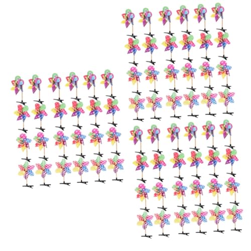 Kisangel 72 Stck. Teiliges Windrad Haarspangen für Frauen und Mädchen Dekorative Haarklammern Rutschfeste Haarclips Vielseitiger Haarschmuck für Zöpfe und Alltagsstyling von Kisangel