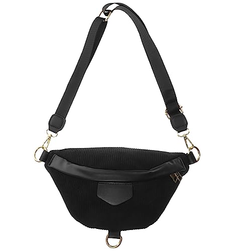 Kisangel Cord-Brusttasche Bauchtasche Sport Bauchtasche Hüfttasche Bauchtasche Silber Bauchtaschen Sportliche Umhängetasche Gürteltaschen Für Damen Im Trend Laptop Reisen Streifen Samt Mode von Kisangel