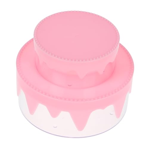 Kisangel Doppellagige Kuchenform Transparente Aufbewahrungsbox für Mädchen Mini Organizer für Bastelbedarf für Geburtstage und DIY Projekte von Kisangel