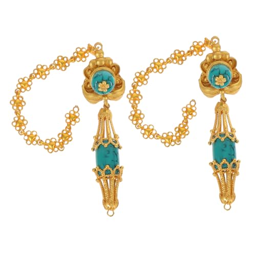 Kisangel Blumenohrringe Für Damen Baumelnde Ohrringe Mit Tropfen-quasten Einzigartige Retro-ethno-ohrringe Lange Vintage-ohrringe Für Ethnische Statement-schmuck von Kisangel