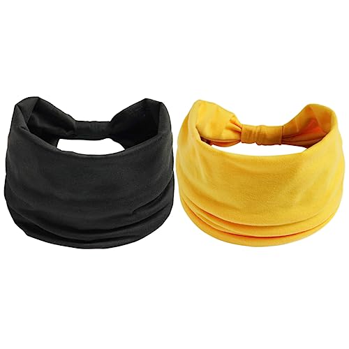 Kisangel Haarmanschette 2 Stück Sport Stirnband Polyester Kopfbedeckung Fitness Multifunktion Yoga-Stirnbänder Für Frauen von Kisangel