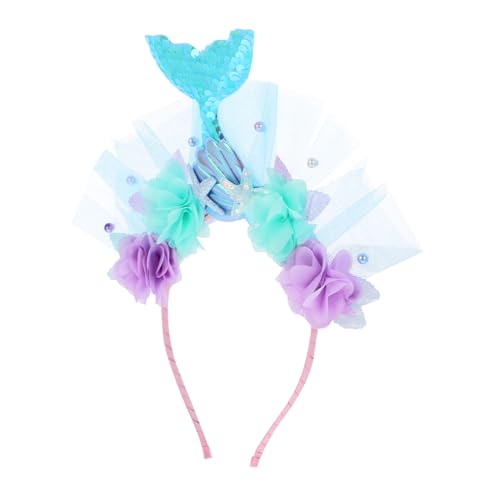 Kisangel Haarreif Pailletten Haarband Meeres Party Kopfschmuck Vielseitiges Cosplay Accessoire für Damen Strand Hochzeiten Festliche Anlässe von Kisangel