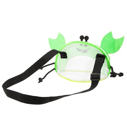 Kisangel Leichte Mesh Strandtasche Handtasche Handlich PVC Material Atmungsaktiv Für Strandspielzeug Badetücher Schwimmen Urlaub Jungen Mädchen von Kisangel