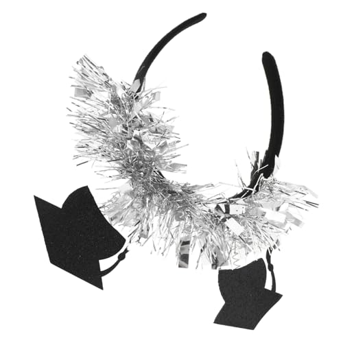 Kisangel Mini Hut Briefkopf Reifen Stirnband Haar Accessoire Abschlusskappe Dekorationen Abschlusskappe Kopfschmuck Abschlussparty Haarband Requisiten Abschlussparty von Kisangel