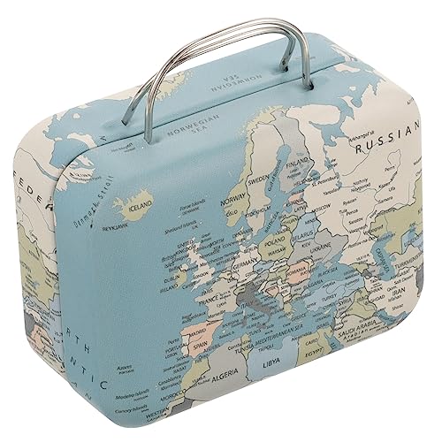 Kisangel Mini Retro Koffer Aufbewahrungsbox Für Wimpern Handheld Schmuckbox Mit Griff Dekorative Kosmetik Und Kleinteilebox Kreative Für Frauen Hochzeitsgeschenk Weihnachten von Kisangel