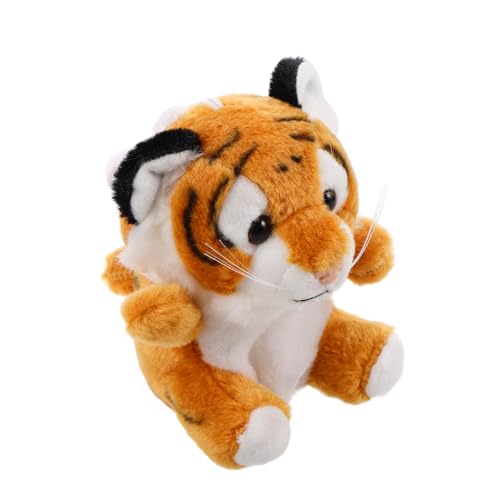 Kisangel Mini Tiger Geldbörse Niedliches Stofftier mit Umhängeband Lebensechter Tiger Schlüsselanhänger für Taschen Rucksäcke Karneval für Kleinkinder Weicher Plüsch und Tragbar von Kisangel