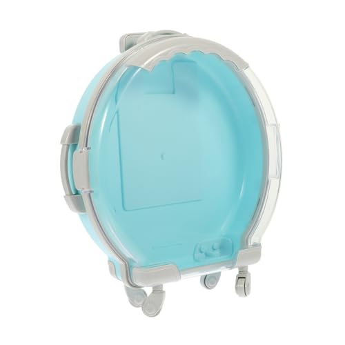 Kisangel Miniatur Reise Koffer Realistisch Gestalteter Puppenkoffer in Blau Kompakt und Dreidimensional Multifunktional als Aufbewahrungsbox und Deko Detailreich Verarbeitet für von Kisangel