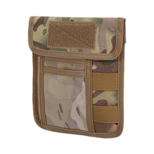 Kisangel Outdoor Camouflage Ausweistasche Leichtes Tragbares Multifunktions Kartenetui für Wandern Camping Fitness Geräumig und Robust Unisex Geeignet für Reisen und Outdoor aktivitäten von Kisangel
