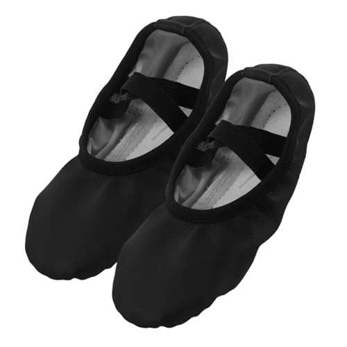 Kisangel PU Ballettschuhe Damen Mädchen Weiche Pu-Material Ballettflats mit Flexibler Leichter Sohle Atmungsaktivem Innenfutter Ohne Schnürsenkel für Ballett Yoga Training von Kisangel