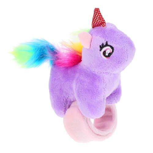 Kisangel Plüsch Einhorn Slap Armband für Hugging Slap Bracelet Weiches Tierdesign Party Gastgeschenk Dekoratives Mitgebsel für Mädchen von Kisangel