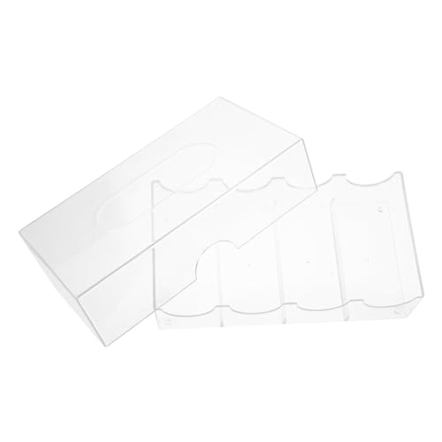 Kisangel Poker Chip Aufbewahrungsbox Transparent Großer Stauraum Verschleißfester Organizer Für Hold Chips Und Kleine Gegenstände von Kisangel