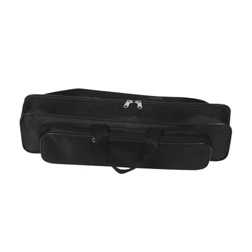 Kisangel Portabler Angelruten-Organizer aus Schwarzem Oxford Stahlrahmen Strapazierfähige Angeltasche für Outdoor Großer Stauraum und Schneller Zugriff Angelgerät von Kisangel