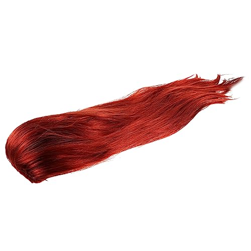 Kisangel Punk Style Cosplay Perücke Orange Gerade Rocker Halloween Party Unisex Synthetikhaar Verstellbar Komfortabel von Kisangel