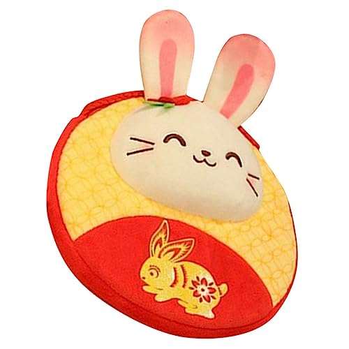 Kisangel Schlüssel Aufbewahrungstasche handybeutel handylauftaschen hochzeitgeldgeschenke Praktische Geldbörse neujahr für Plüsch chinesische Geldbörse roter Umschlag PP Baumwolle von Kisangel