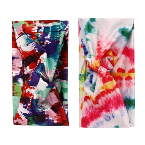 Kisangel Schweißableitendes Stirnband-set Breites Damen-stirnband Für Yoga Laufen Fitness Elastisch Modische Kopfbedeckungen von Kisangel