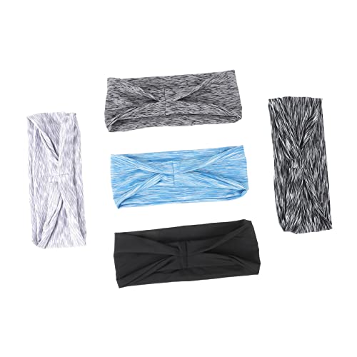 Kisangel Sport-stirnband Für Herren Und Damen 5er-pack Elastische Workout-schweißbänder Yoga-stirnband Zum Laufen Und Wandern Kisangel Sport-stirnband Für Herren Und Damen 5er-pack Elastische Workout-schweißbänder Yoga-stirnband Zum Laufen Und Wandern von Kisangel