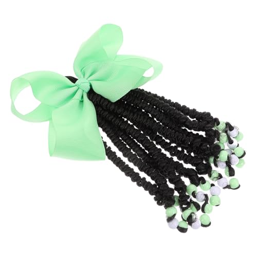 Kisangel Geflochtene Pferdeschwanzverlängerung Mit Perlen Für Junge Mädchen Synthetisches Haarteil Geflochtene Perücke Haarverlängerungen Für Mädchen Einfache Handhabung von Kisangel
