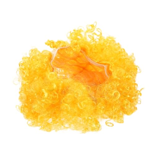 Kisangel Unisex Clown Perücke Lustige Afro Perücke Für Erwachsene Kostümzubehör Für Partys Fasching Halloween Farbige Cosplay Haarperücke von Kisangel