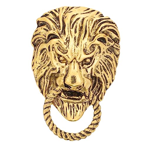 Kisangel Vintage Lion Brosche Anstecknadel für Herren Edles Tier Design Antikem Gold Detailreich Verarbeitet Modisches Accessoire für Anzug Jacke Mantel und Rucksack zu Valentinstag und von Kisangel