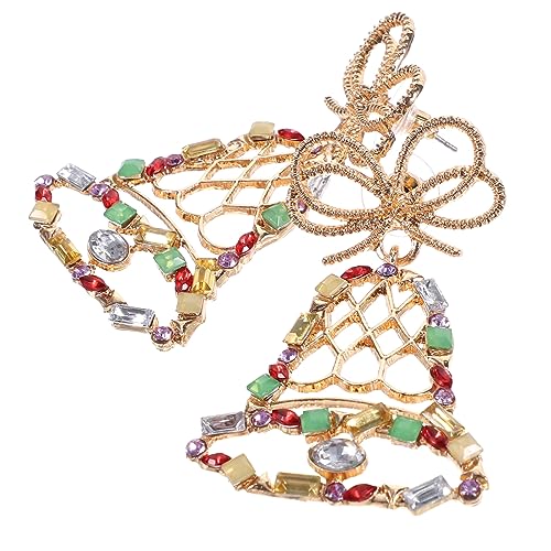 Kisangel Weihnachtliche Glocken Ohrringe Damen Baumelndes Design Festlicher Ohrschmuck Party Schmuck Geschenkidee von Kisangel