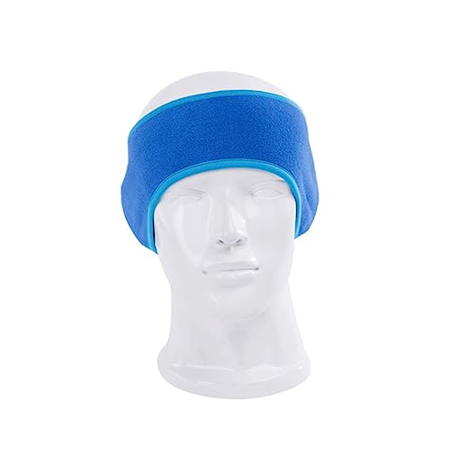 Kisangel Breites Winter Sport Stirnband Für Damen Und Herren Atmungsaktives Ohrband Aus Fleece Und Milchseide Dehnbar Für Yoga Und Fitness Kopfumfang 53-60cm (blau) von Kisangel