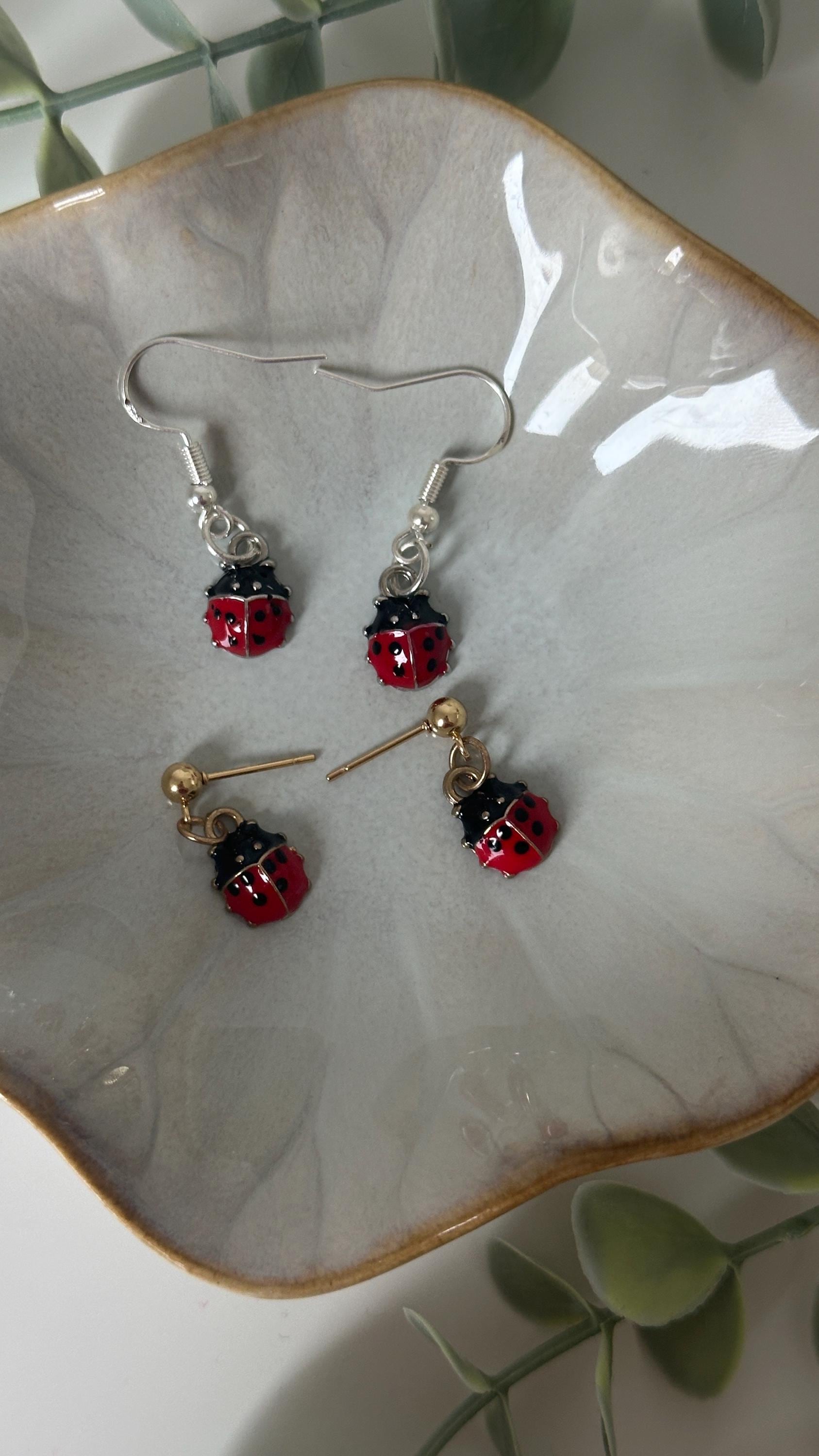 Marienkäfer Ohrringe Marienkäfer Ohrringe von KishJewellery