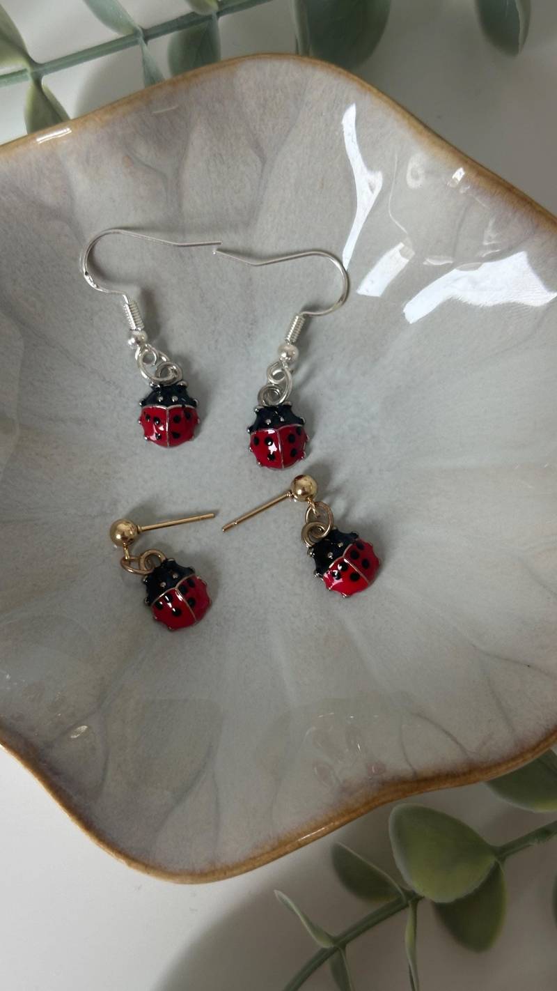 Marienkäfer Ohrringe Marienkäfer Ohrringe von KishJewellery