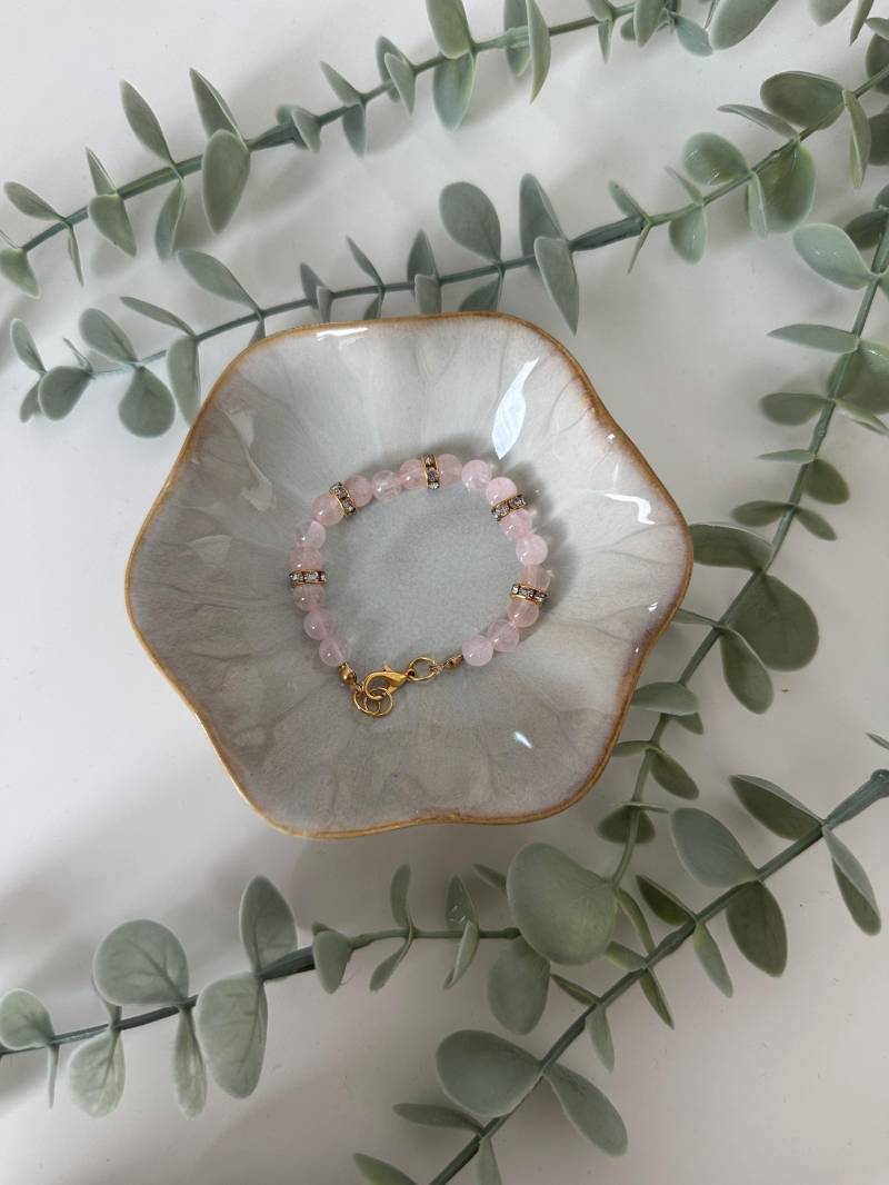 Rosenquarz Armband Rosenquarz Armband von KishJewellery