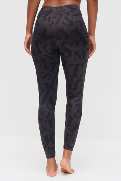 Kismet Yogastyle Kismet Ganga Leggings 7/8 - Anthracite Typo von Kismet Yogastyle