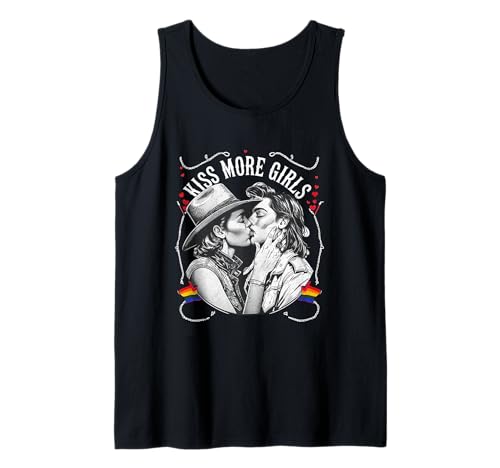 Kiss More Girls Lesben Cowgirls Kissing LGBT Pride Adult Tank Top Kiss More Girls Lesben Cowgirls Kissing LGBT Pride Adult Tank Top von Kiss More Girls Lesbians Cowgirls Kissing