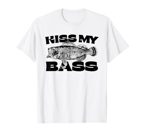 Funny Kiss My-Bass Fishing Lover Bass Fisher Damen Herren T-Shirt Funny Kiss My-Bass Fishing Lover Bass Fisher Damen Herren T-Shirt von Kiss My-Bass Shirt