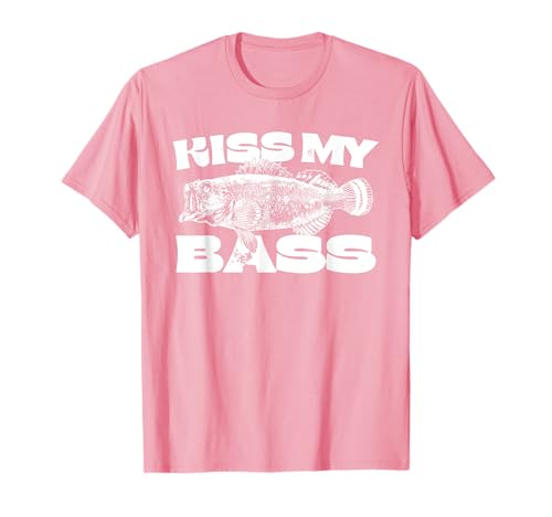 Funny Kiss My-Bass Fishing Lover Bass Fisher Damen Herren T-Shirt Funny Kiss My-Bass Fishing Lover Bass Fisher Damen Herren T-Shirt von Kiss My-Bass Shirt