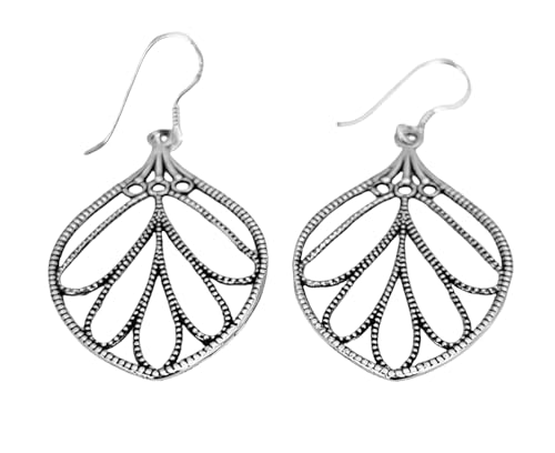 Blatt Ohrringe aus 925 Sterling Silber OR.09 von Kiss of Leather