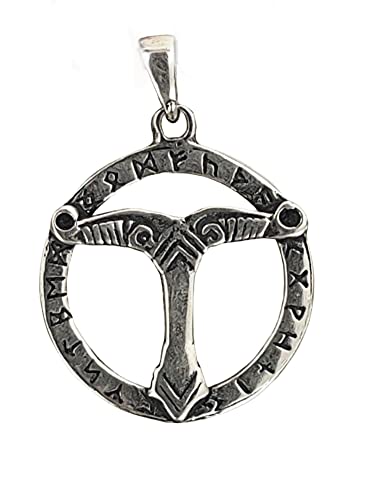 Kiss of Leather Irminsul Anhänger aus 925 Sterling Silber Nr. 164 von Kiss of Leather