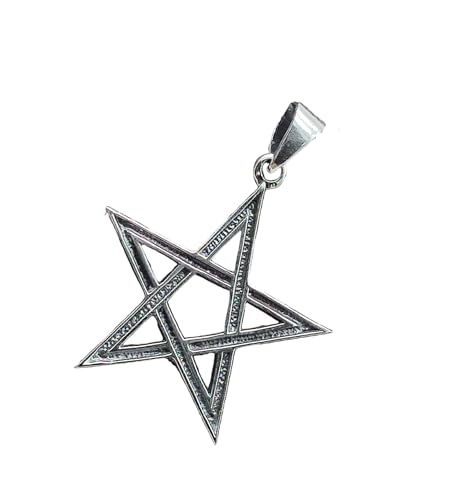 Kiss of Leather Anhänger Pentagramm aus 925 Sterling Silber Si. 452 von Kiss of Leather