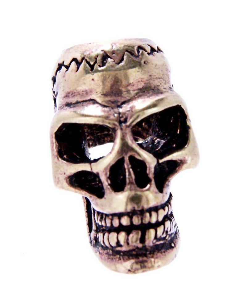 Kiss of Leather Diadem Bartperle Haarperle Bronze Totenkopf Skull Bart Bartschmuck 6mm von Kiss of Leather