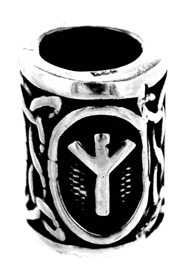 Kiss of Leather Diadem Bartperle Rune Silber Haarperle Wikinger Bartschmuck von Kiss of Leather