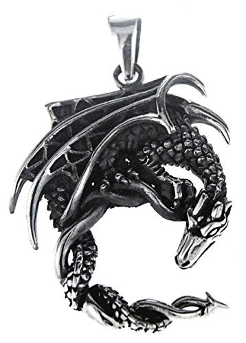 Kiss of Leather Drachen Anhänger aus 925 Sterling Silber Nr. 288 von Kiss of Leather