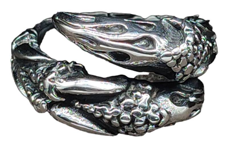 Kiss of Leather Fingerring RING DRACHENKRALLE, GR. 55-71 (EDKR) - EDELSTAHL von Kiss of Leather