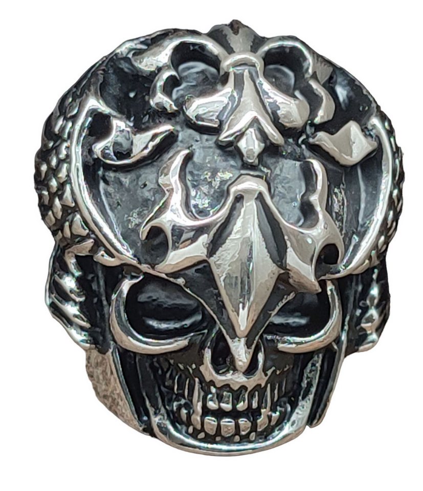 Kiss of Leather Fingerring RING TOTENKOPF, GR. 60-71 (TK20) - EDELSTAHL von Kiss of Leather