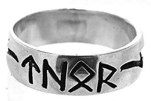 Kiss of Leather Fingerring Thor aus 925 Sterling Silber, Gr. 52-78 (58 (18.5)) von Kiss of Leather