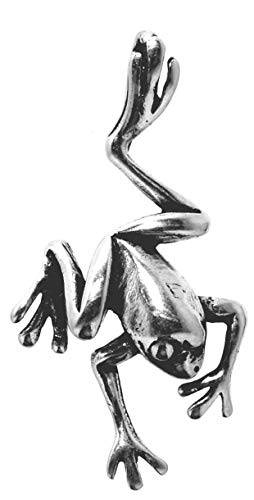 Kiss of Leather Frosch Anhänger aus 925 Sterling Silber mit Kette_65 cm von Kiss of Leather