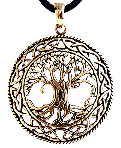 Kiss of Leather Großer Lebensbaum Anhänger aus Bronze Br.50A von Kiss of Leather
