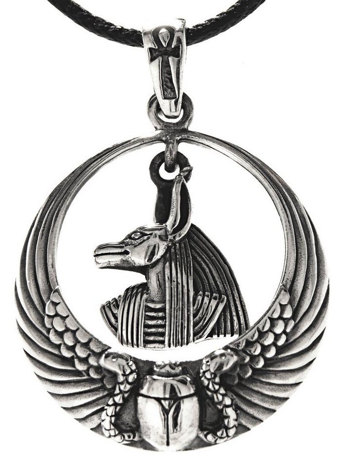 Kiss of Leather Kettenanhänger Anubis 925 Sterling Silber Schakal Hundekopf Ägypten Ägyptisch von Kiss of Leather