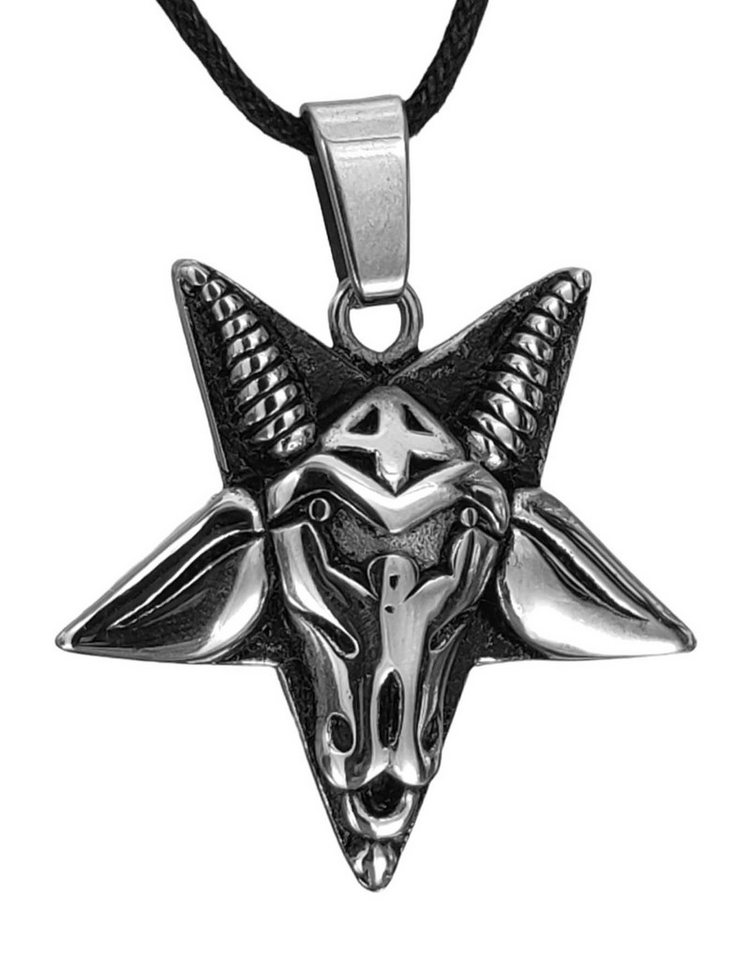 Kiss of Leather Kettenanhänger Drudenfuß Pentagram Church of Satan aus Edelstahl von Kiss of Leather