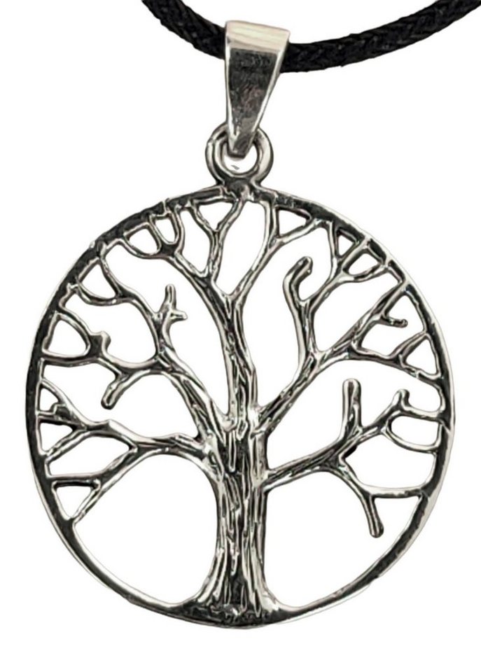 Kiss of Leather Kettenanhänger Lebensbaum 925 Silber Anhänger Yggdrasil Baum des Lebens von Kiss of Leather