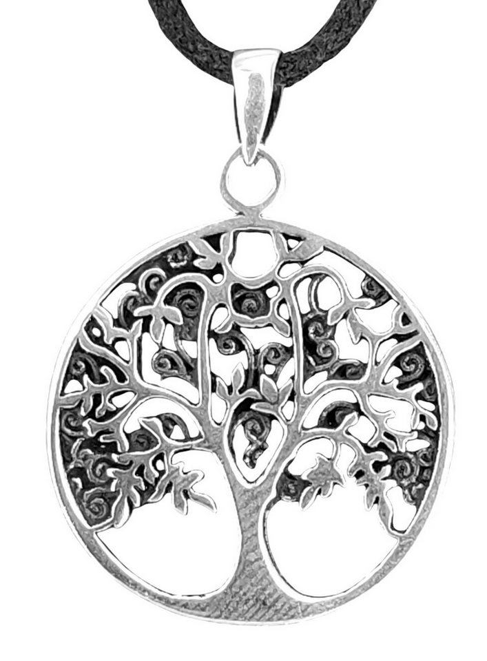 Kiss of Leather Kettenanhänger Lebensbaum Anhänger 925 Silber Yggdrasil Weltenbaum Baum Tree of Live von Kiss of Leather