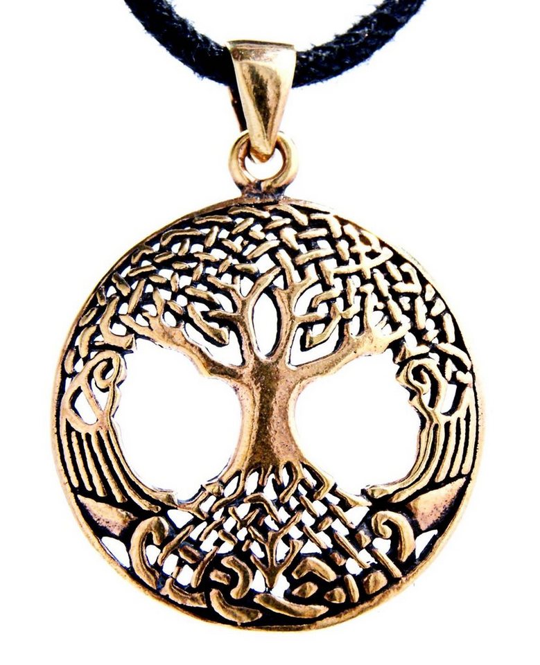 Kiss of Leather Kettenanhänger Lebensbaum Lebens Baum Tree of Life Yggdrasil Anhänger Bronze von Kiss of Leather